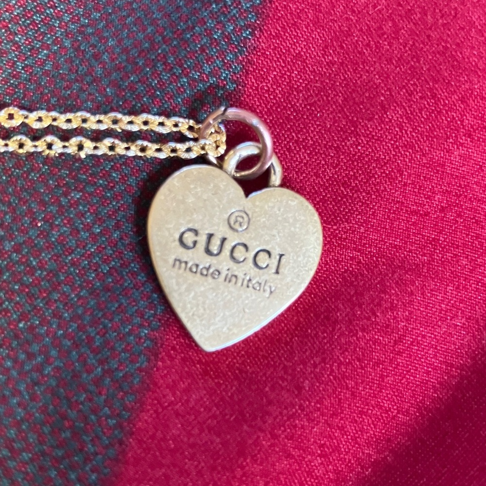 Gucci Gold Heart Pendant Necklace